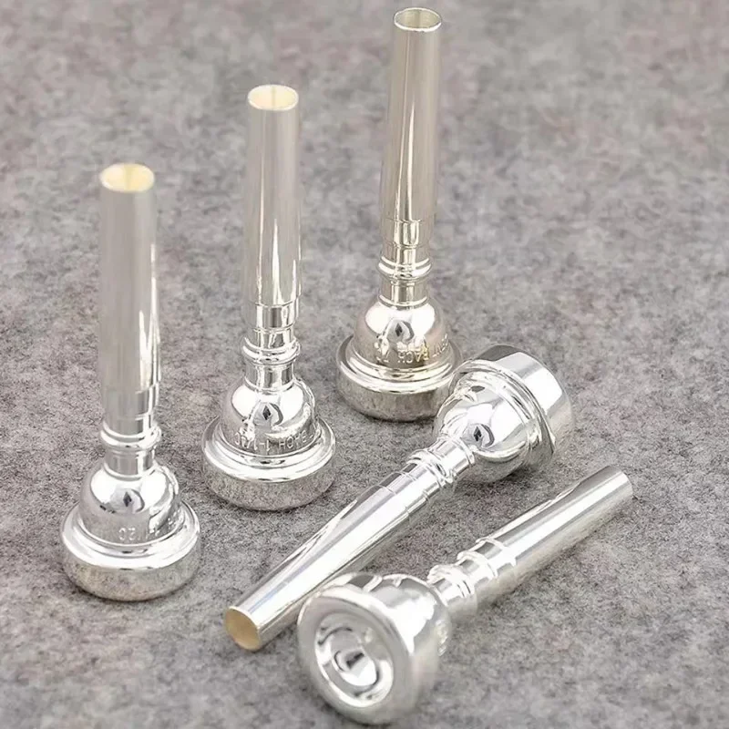 NEW Hot Sell Bb Trumpet Mouthpiece 7C 5C 3C1.5C Size Pro Silver/Gold Plated Copper Musical Brass Instruments Trumpet Accessories