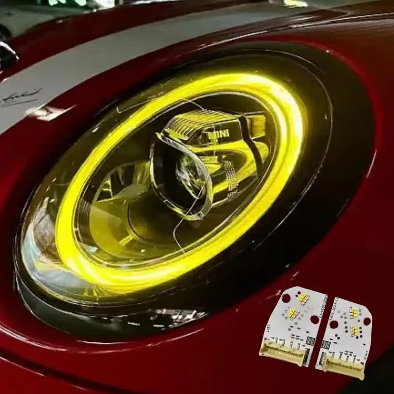 

Желтые платы DRL, модуль микрочипов для BMW Mini F55 F56 F57 F54, светодиодные фары дневного света OEM 63118737591 63118737592