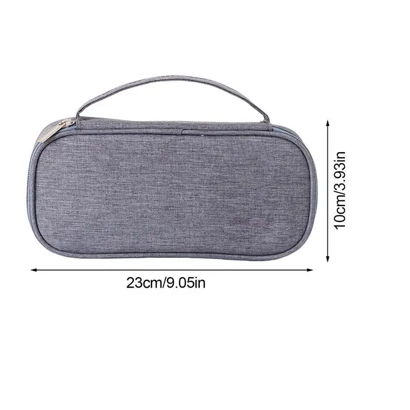 Pencil Pouch Large Capacity Pencil Case Pen Bag With Handle Multifunctional Stationery Makeup Storage Pouches For Scissors Ruler