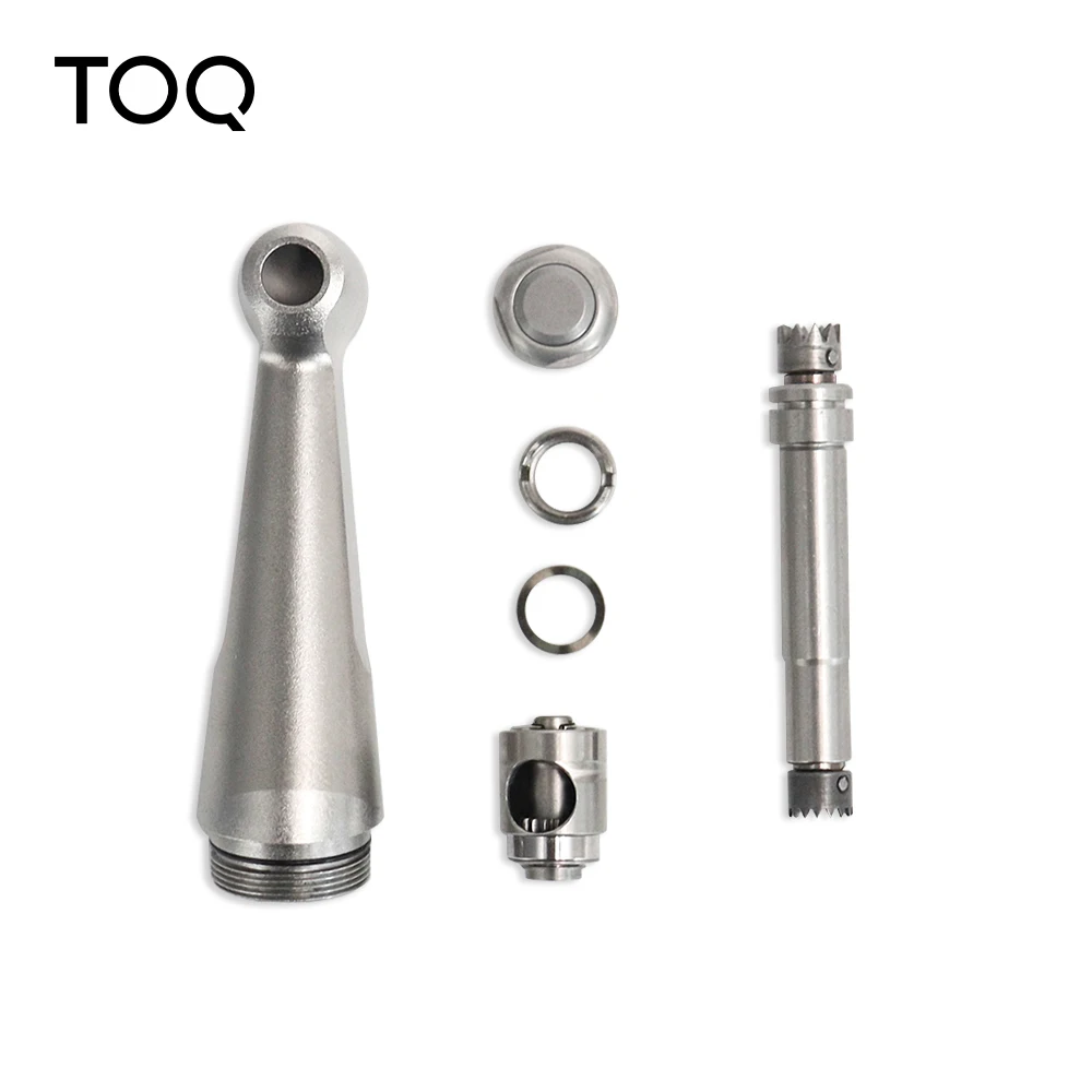 TOQ 5Pcs Official Complete Head For Dental FX23 Contra Angle Low Speed Handpiece Push Button With Ball BearingReplacement