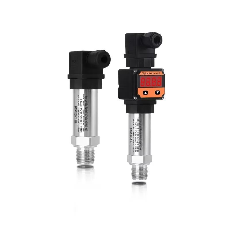 -100kPa to 100MPa Pressure Transmitter 0.1%FS High Precision 4-20mA RS485 Stainless Steel Pressure Transducer for Liquid Gas