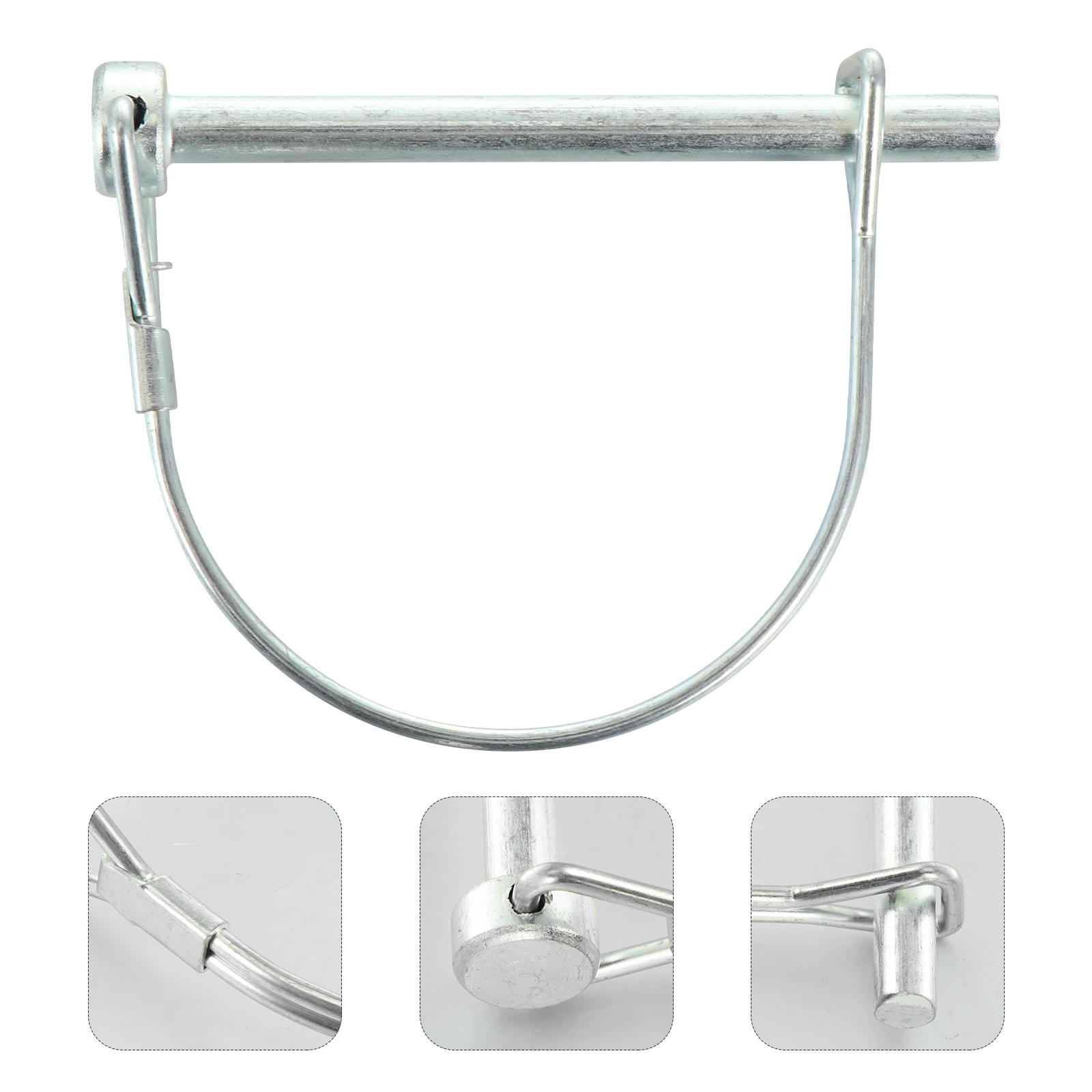 

10 Pcs Square Lock Pin M6 Heavy Duty Hitch Trailer Coupler Safety Locking Quick Release for Boat Truck Garden Equipment