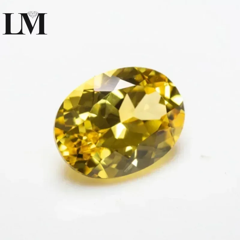 

НОВЫЙ НОВЫЙ выращенный в лаборатории сапфир овальной огранки желтого цвета VVS1 драгоценный камень для подвесок Diy материалы для изготовления ювелирных изделий на выбор сертификат AGL