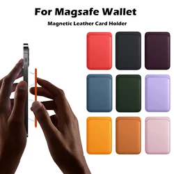 Original ForMagsafe Magnetic Leather Wallet ForiPhone 15 14 13 12 11 Pro Max Plus Phone Card Bag Holder Case Accessories