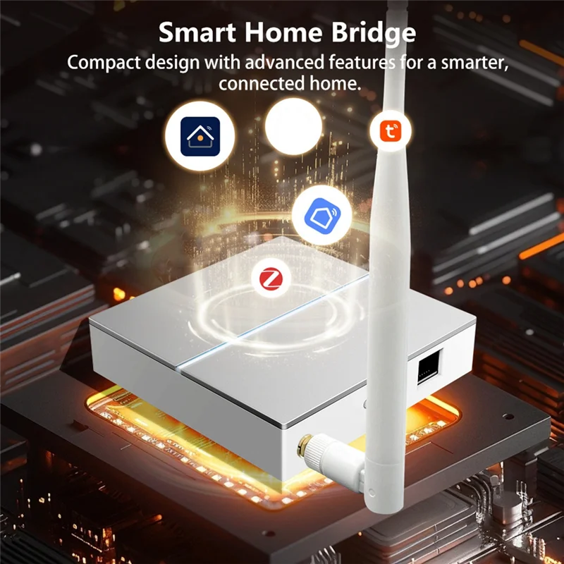 AS95-Advanced Tuya Zigbee3.0 Wired Smart Home Gateway Hub With Antenna For Wireless Control