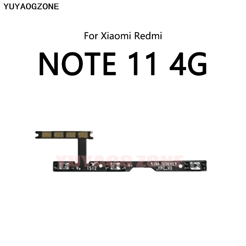 Power Button Switch Volume Mute Button On / Off Flex Cable For Xiaomi Redmi NOTE 11 Pro 4G 5G 11E 11S 11T