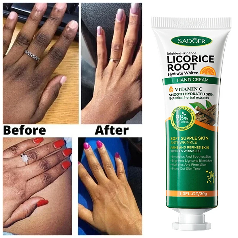 Fast Whitening Hand Cream Dark Knuckles Brighten Moisturizing Intense Stains Remover Melanin Corrector Products Hand Skin Care