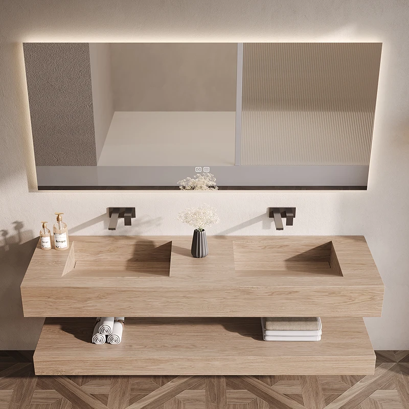 Wooden Perfume Bathroom Cabinet Storage Organizer Modern Bathroom Cabinet Space Saver Paper Display Gabinete Trendy Furniture