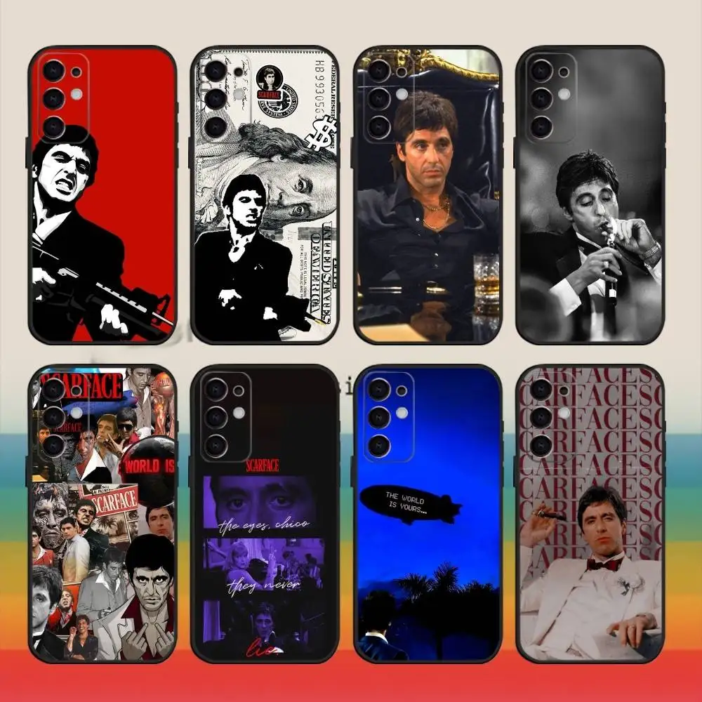 

Movie S-Scarfaces of Tony M-Montana Phone Case For Samsung S25,S24,S21,S22,S23,S30,Ultra,S20,Plus,Fe,Note,10,9,5G Black Cover