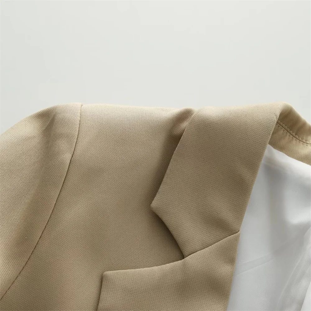 new women's clothing high-end fashion collar long sleeved striped rolled cuffs suit jacket