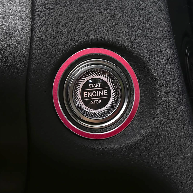 

ENGINE START STOP Ring Decoration Cover Trim For Mercedes Benz C E Class W205 W213 GLC X253 Car Styling Interior Accessories