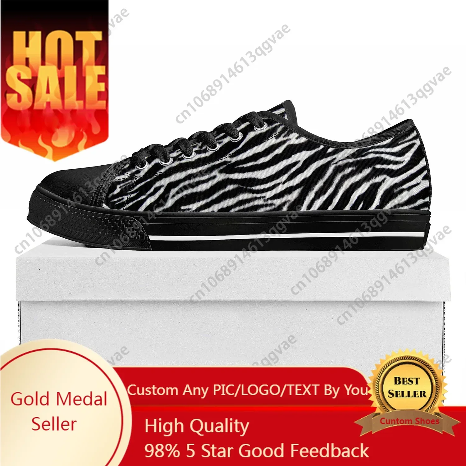 Zebra Print 3D Fashion Low Top High Quality Sneakers Mens Womens Teenager Canvas Sneaker Tide Printed Causal Couple Custom Shoe