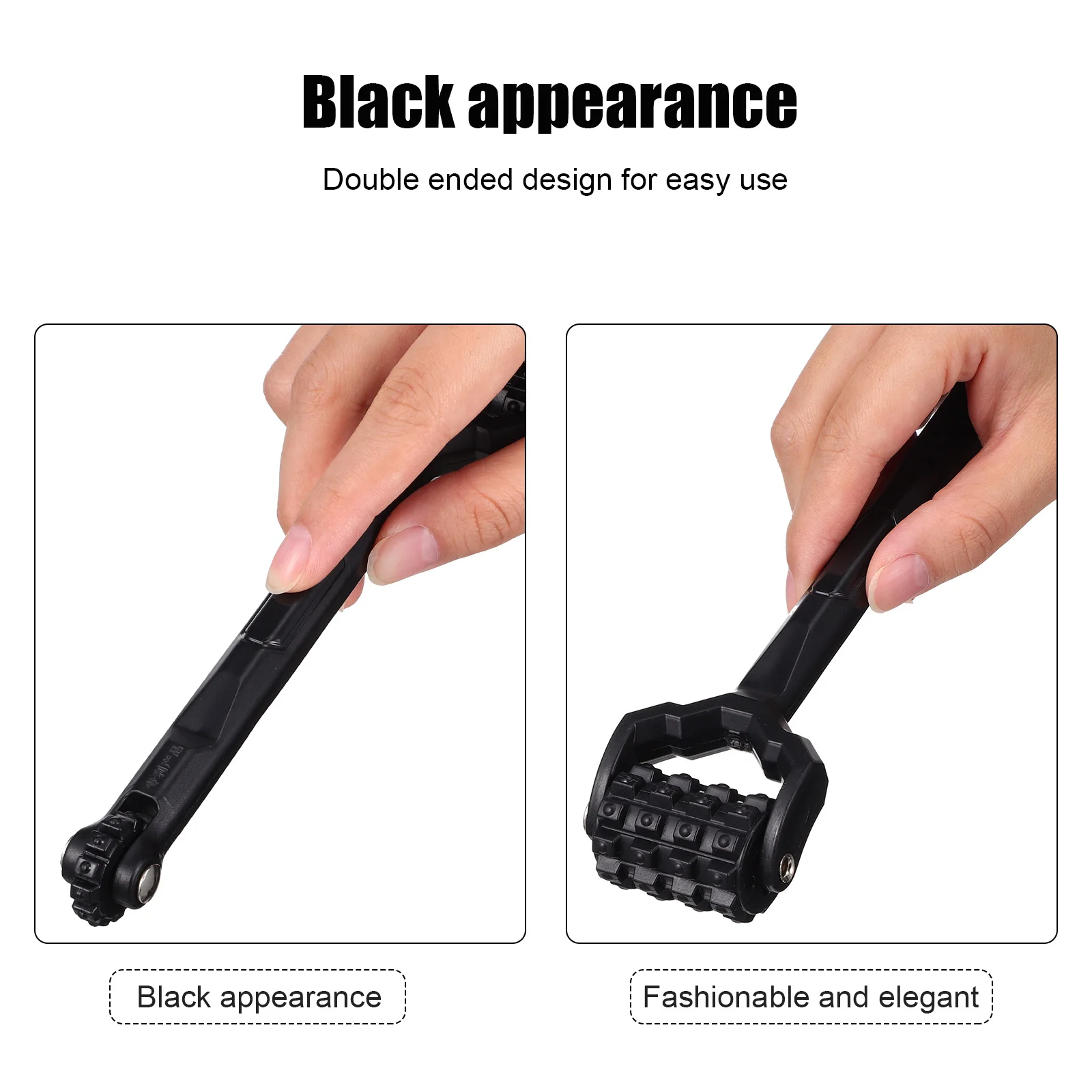 Car Soundproof Roller Black Double-ended Pressure 1pcs Automotive Deadener Square Metal Rubber Deadening Material Accessories