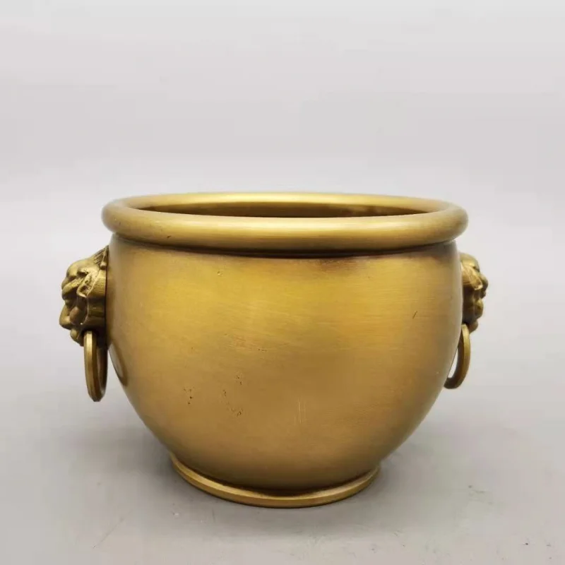 

Antique Miscellaneous Wholesale Collection Retro Crafts Brass Bronze Lion Jar Home Decor Ornaments