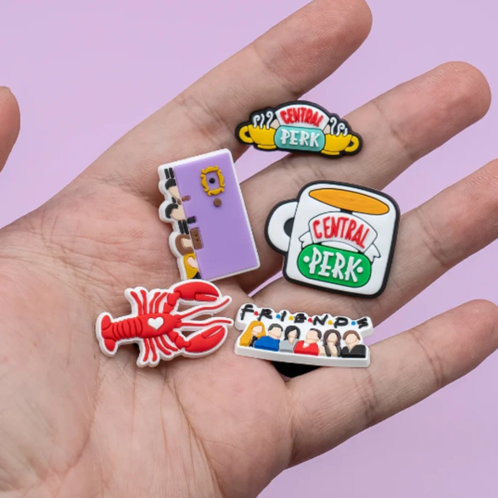 28pcs/set Old Friends Cartoon Series ​for Shoe Charms Accessories for Classic Clog Shoe Decoration Fit Wristband Kids Gifts