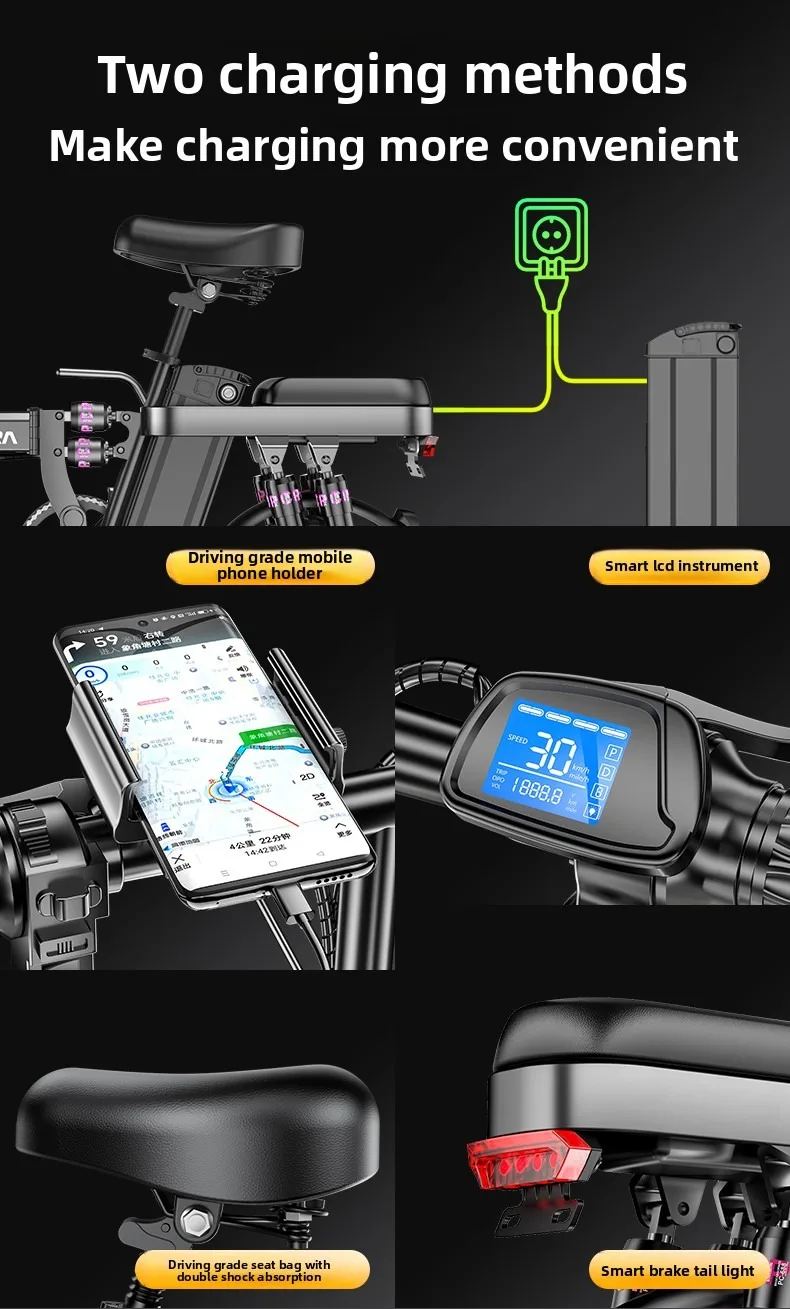 Guida in auto elettrica pieghevole