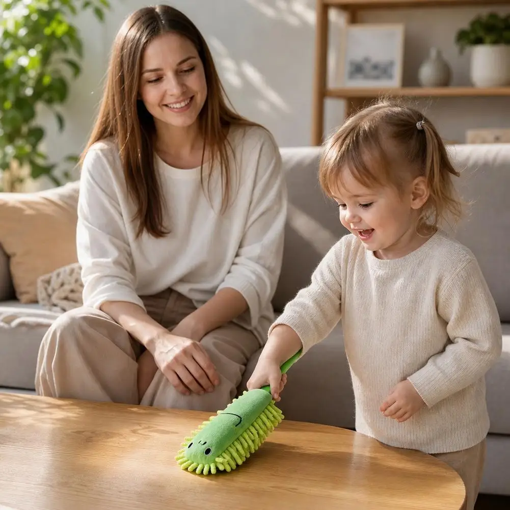 Cartoon Duster Brush Dust Removal Cleaner Anti Dusting Brush Desktop Cleaning Tools Dust Collector Creative Educational Toys