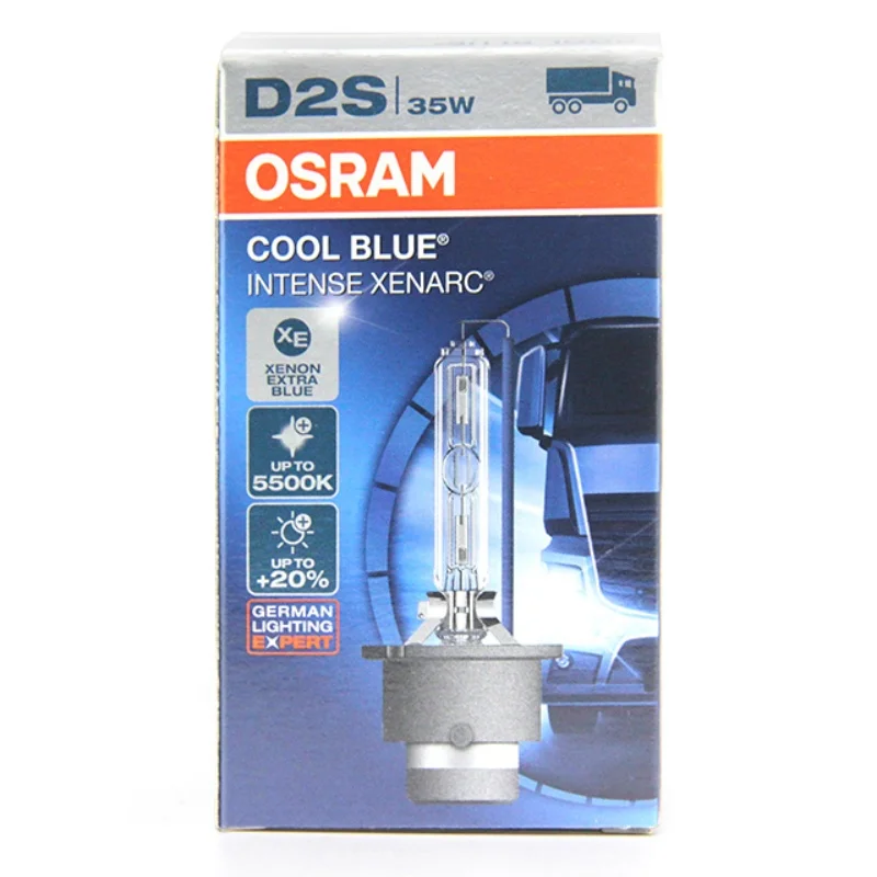 

OSRAM D2S 66240CB 12/24V 35W 5500K COOL BLUE HID XENON BULB PAPER BOX XENON HEADLIGHT LAMPS
