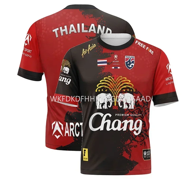 

Hot Selling Thailand Chang Jersey Men's T-Shirt 3d Printed Quick Drying Printed Casual Short Sleeved Men's Sportswear Tops Tees