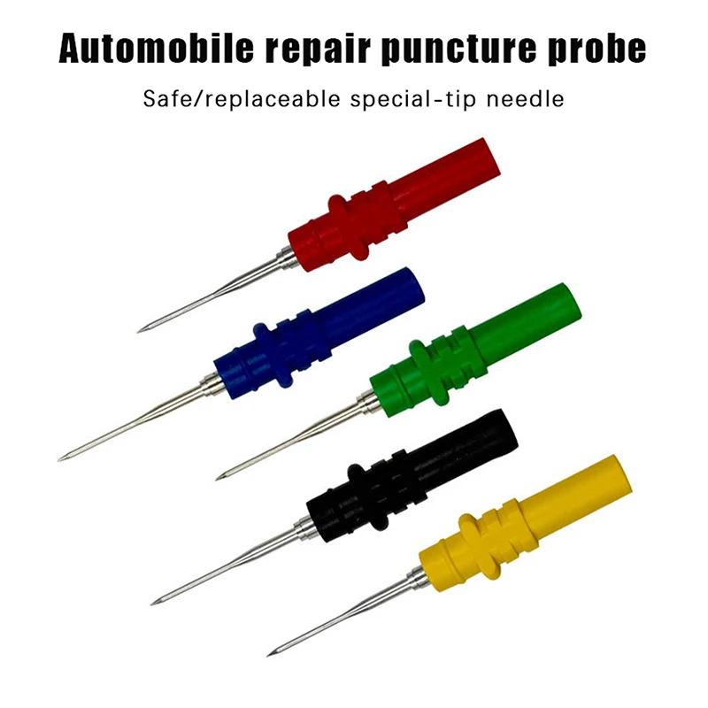 1/2/10pcs Probe Pins Set Repair Tool Accessories Automotive Diagnostic Test Probe Puncture Needles Oscilloscope
