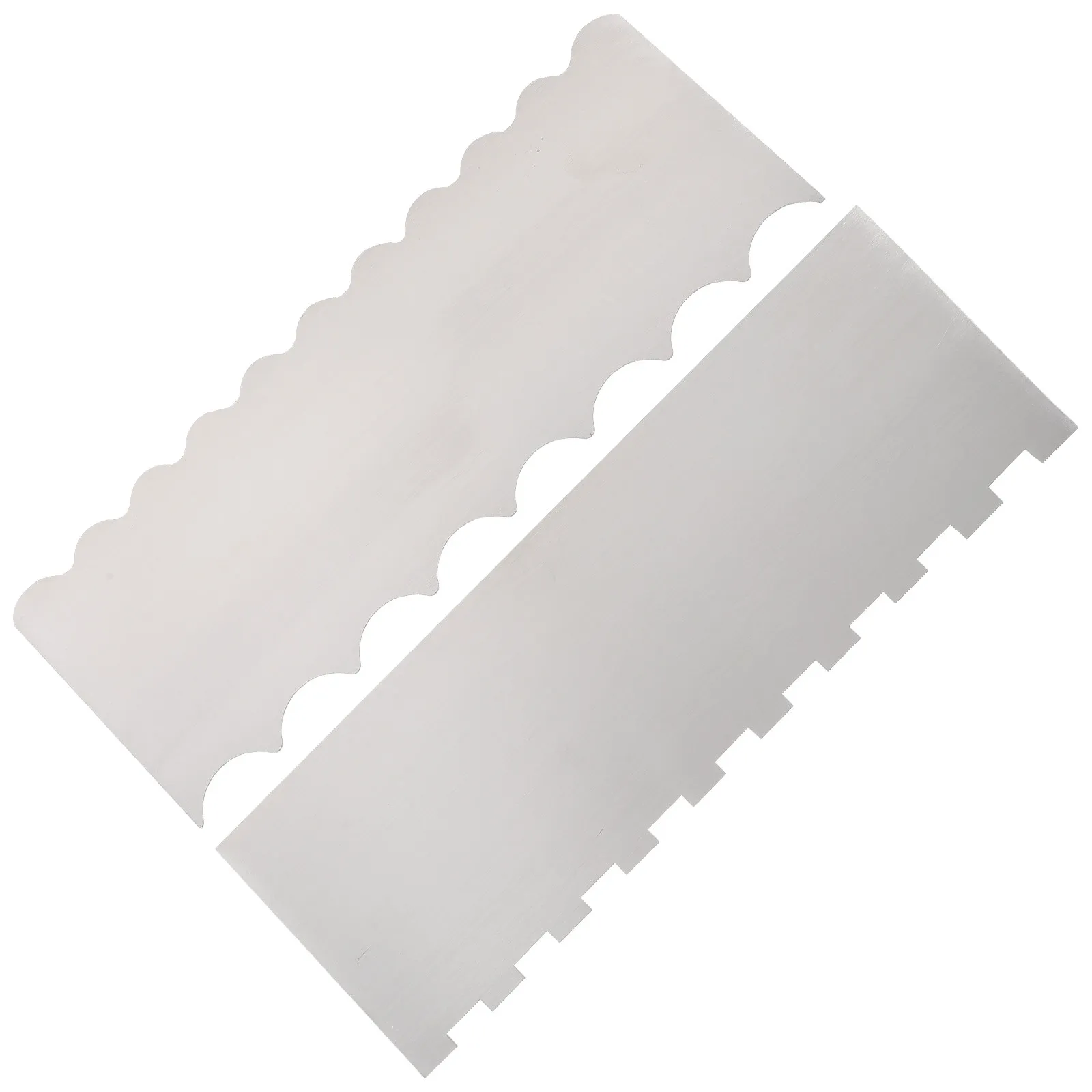 

2Pcs Stainless Steel Cream Spatula for Cake Decorating Baking Scrapers Kitchen Gadgets Smooth Dough Butter Pastry Tool