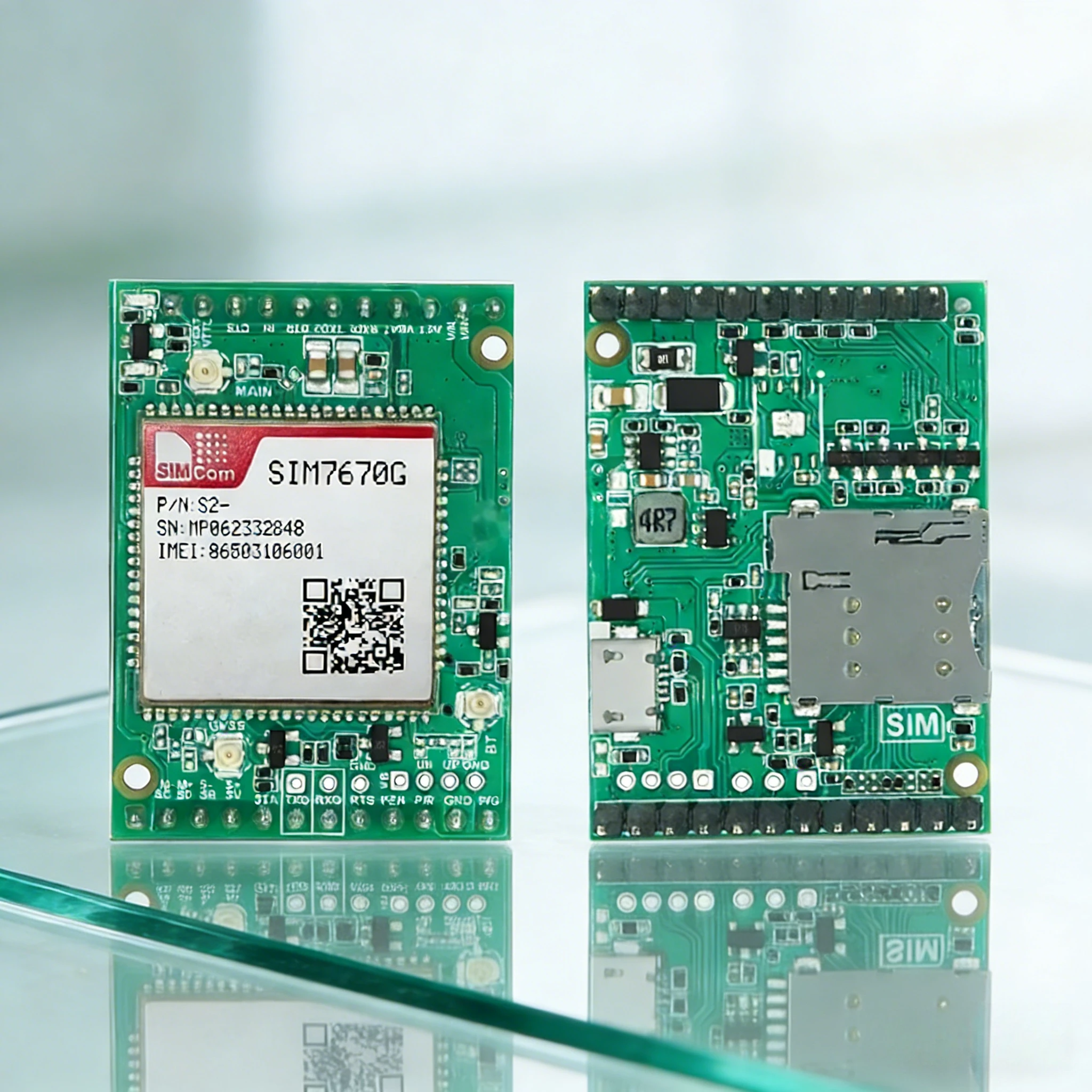 simcom-sim7670g-lte-cat1-4g-コアボード-cc-mcore-sim7670g-gps-非対応、4g-fpc-アンテナ付き