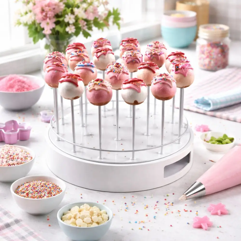 Display Stand 22-Hole Cake Pop Stand Clear Acrylic Round Dessert Stand Elegant Versatile Cake Pop Display Party Table Decor