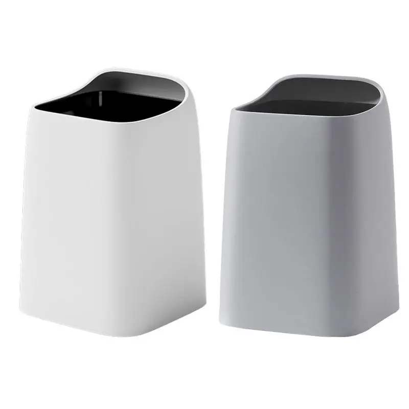 

Double Layer Trash Bin Kitchen Trash Can with Lid Wall-mounted Waste Baskets Garbage Bin Can Rubbish Container Storage Box