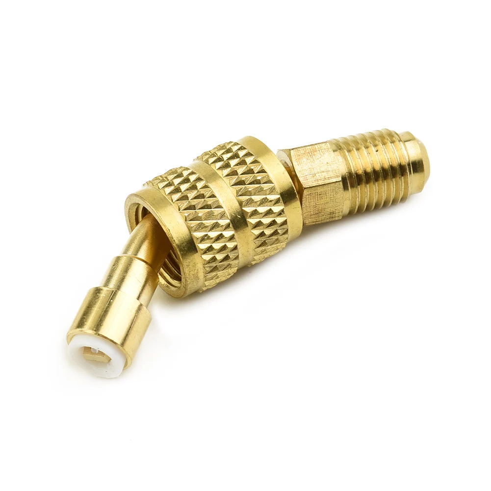 R410a Connector Adapter R134a Tank/vacuümpomp Adapter Vacuümpomp Voor Mini Split Systeem HVAC Messing Onderhoud Tool