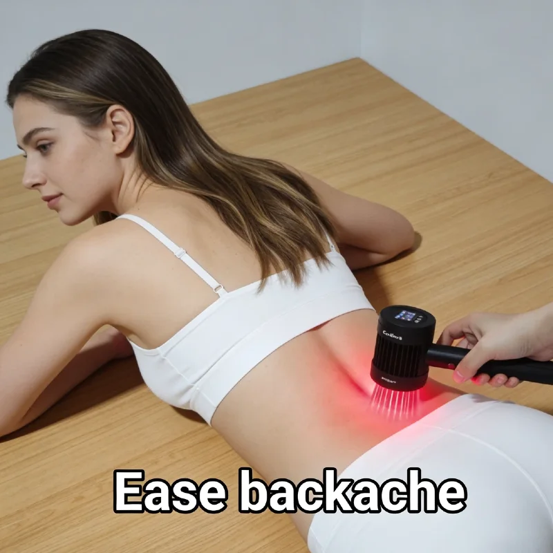 Dual Wavelength Laser Therapy Machine 6x808nm 19x650nm, for Neuropathy Herniated Disc Pain Deep Tissue Repair