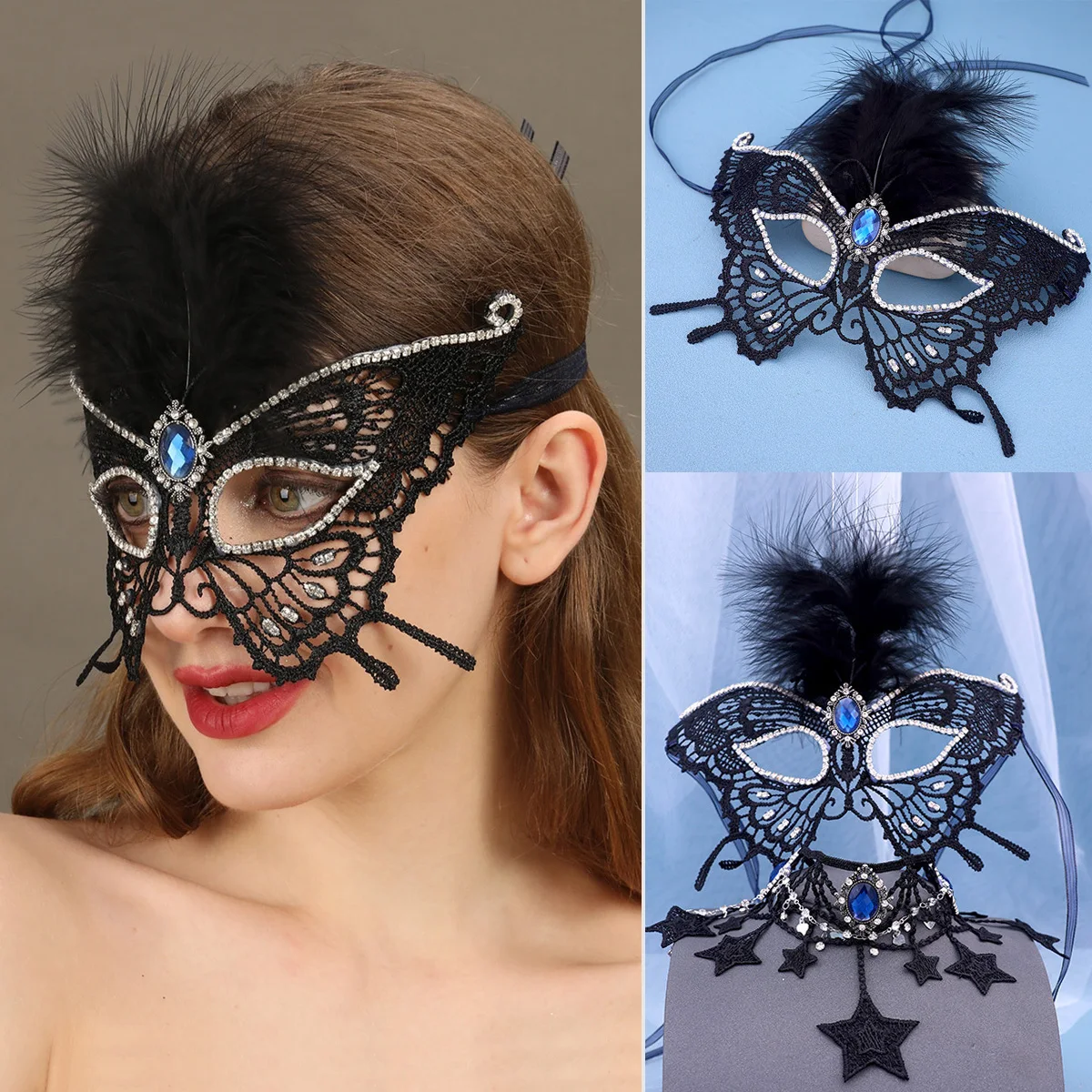 Sexy Women Hollow Lace Masquerade Masks Half Face Ball Party Masks Cosplay Prom Costume Party Props Carnival Halloween Masks