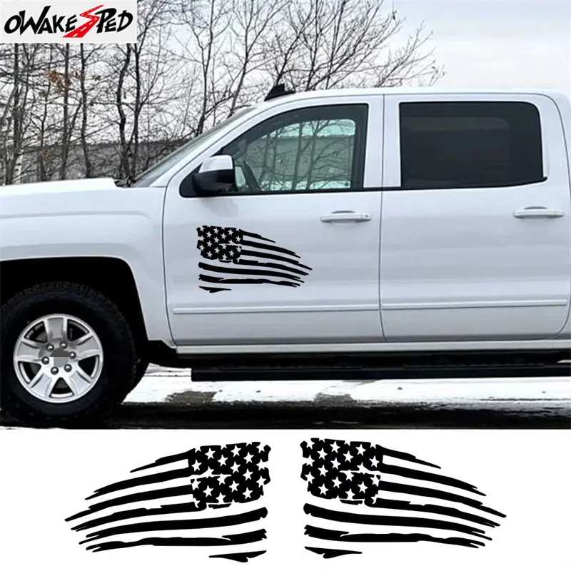 

Универсальная автомобильная наклейка с флагом США для автомобилей, внедорожников, грузовиков, дверей, бокового окна, лобового стекла, графики, сплит-флаг Америки, декоративная наклейка