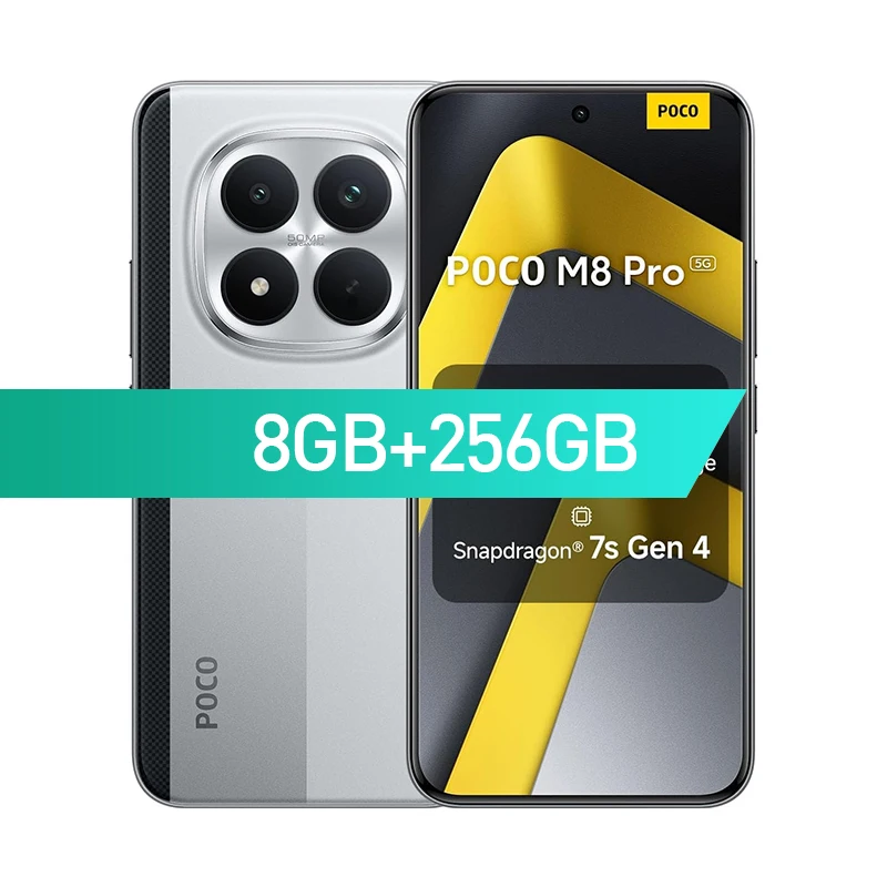 POCO M8 Pro 5Gスマートフォン グローバル版 Snapdragon 7s Gen 4 6.83