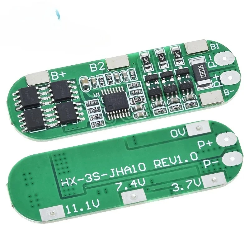 1/5pcs 3S 10A 12V Lithium Battery Charger Protection Board For 18650 Li-ion Battery Cell Charging BMS 11.1V 12.6V With Balanced