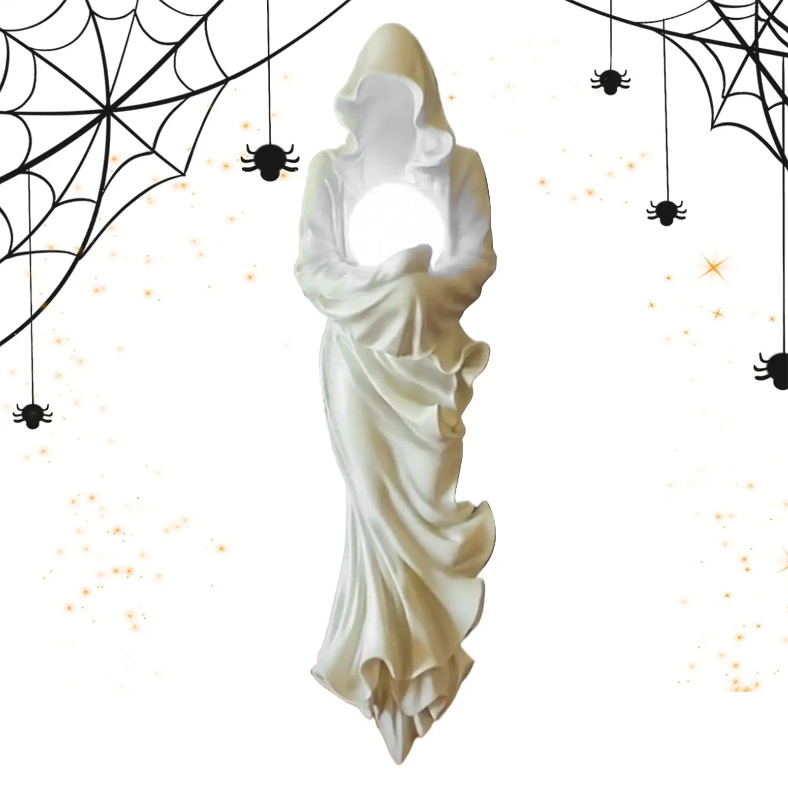 

Фигурка призрака Хэллоуин, обнимающий свет, скульптура, призрак, смола, готические украшения, настольная часть, темное искусство для классов, детей, подростков, взрослых