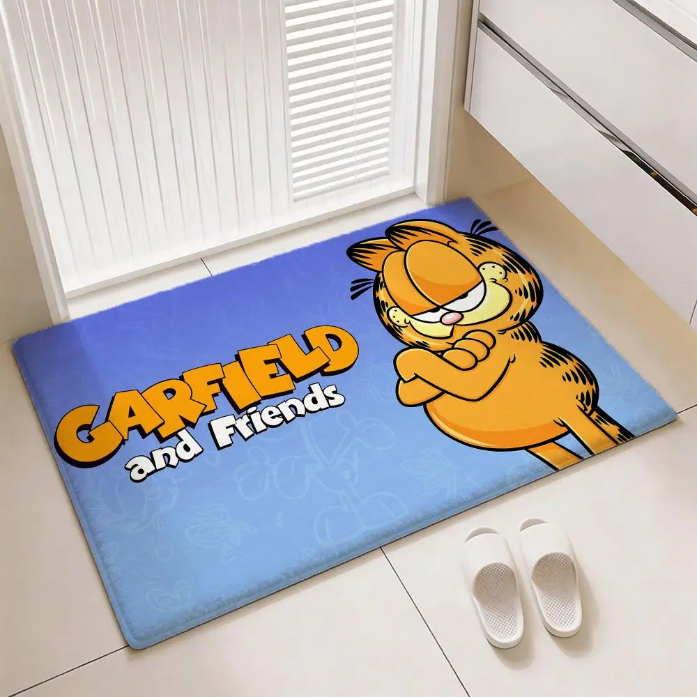 Klassieke Comic Cat G-Garfields vloermat Zacht verdikt flanellen deurmat Antislip woonkamertapijt Home Decor