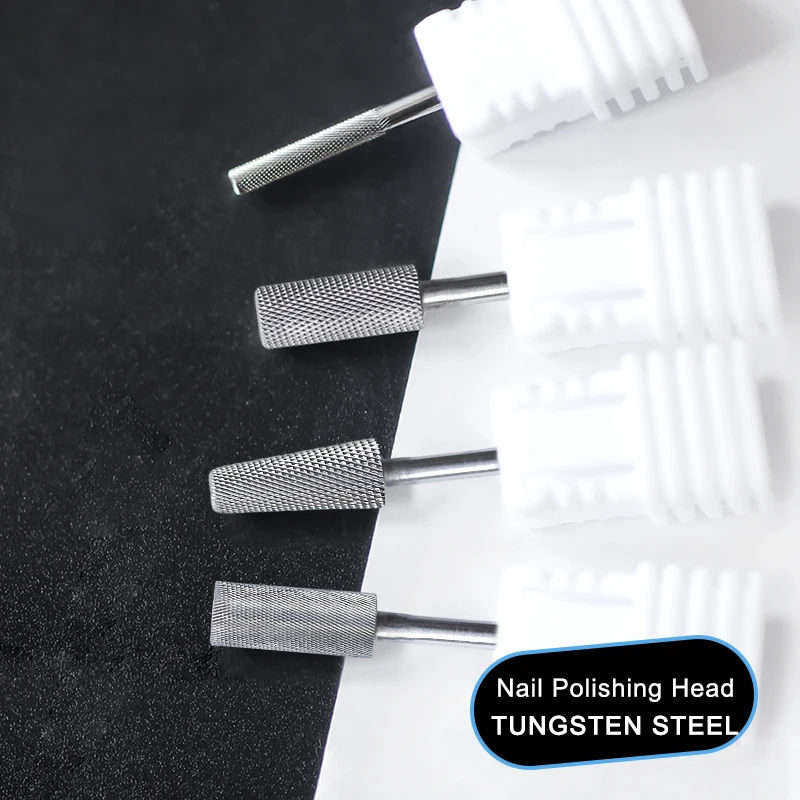 

Буфер для ногтей, шлифовальные инструменты для полировки, карбид серебра, сверла, левая и правая фреза, маникюрные аксессуары 3/32 дюйма