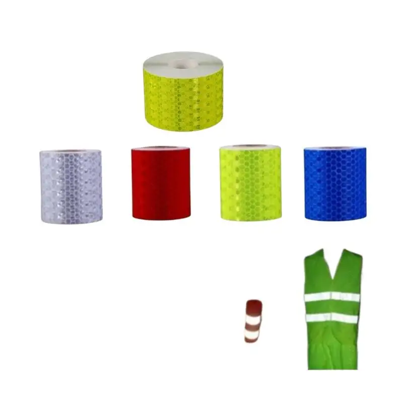 Auto-Warnreflektorband 5cm*10M Rolle Selbstklebender Hochsichtbarer Aufkleber für Anhänger LKW Fahrzeug Straßennutzung – Detail 4