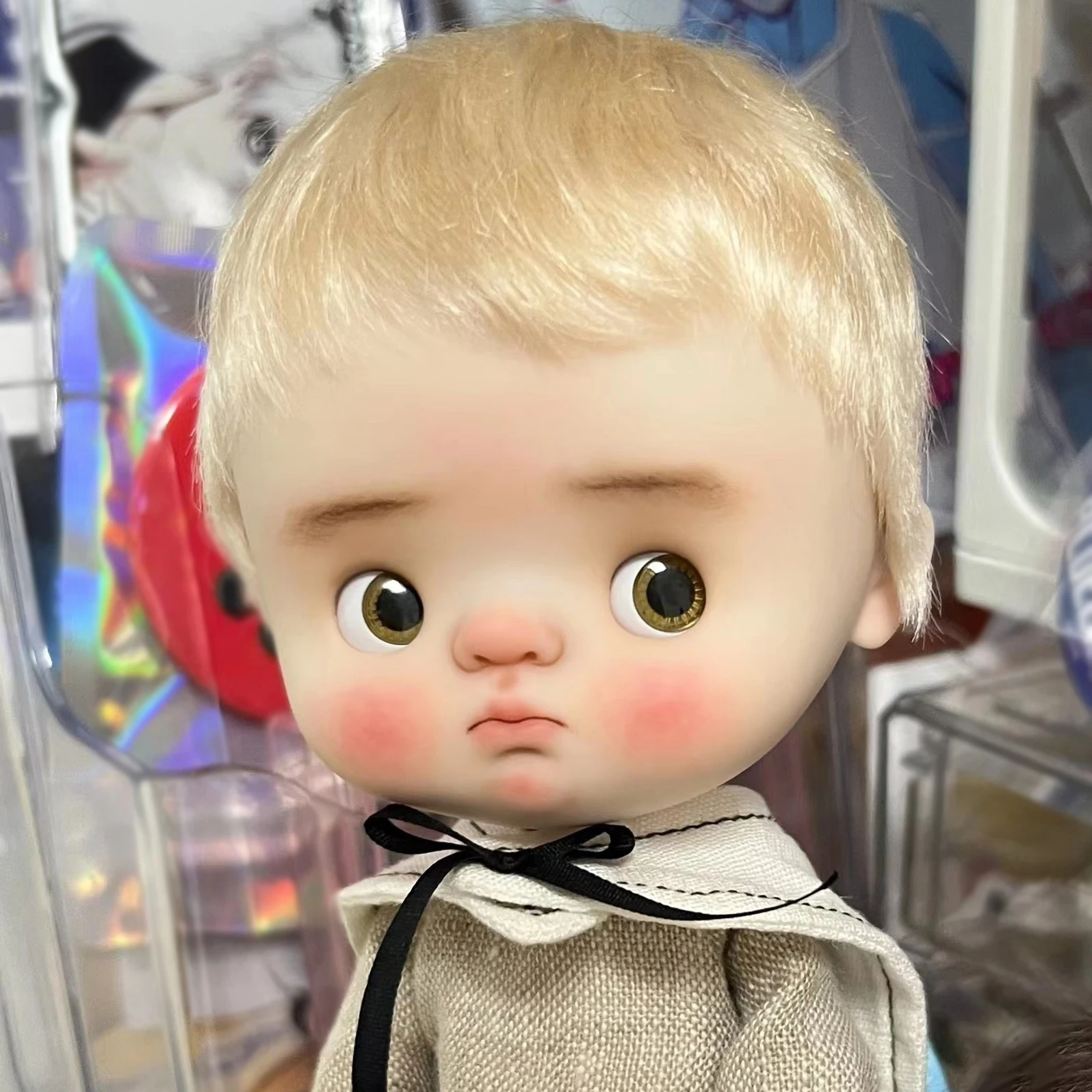 1/6 BJD Doll Head Resin Material Big Head Lovely Girl No Makeup For Girl Doll Toys Gifts