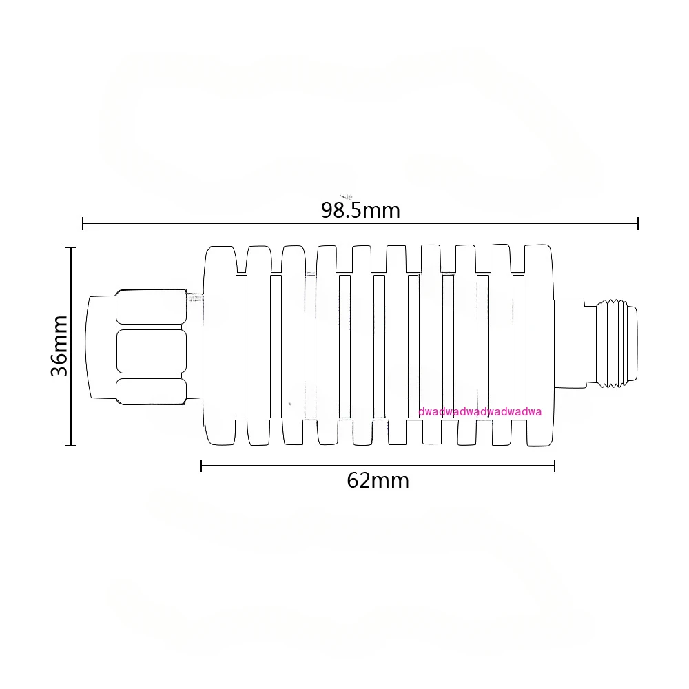 N-type 20W Attenuator High Power Attenuator Coaxial RF Attenuator Signal 20dB 30dB