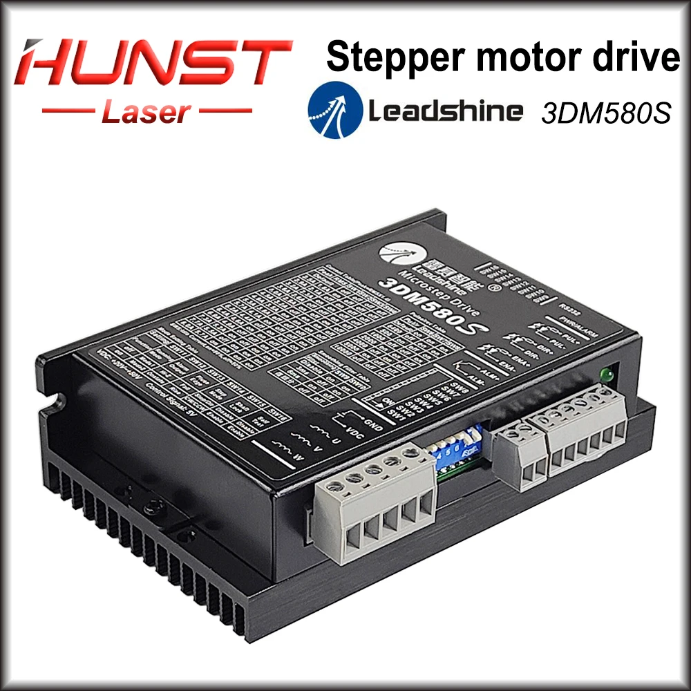 Imagem -03 - Hunst Leadshine 3dm580s Motorista de Passo de Fases para Nema 23 Nema 34 57 86 Motor de Passo Cnc Máquina de Gravura.