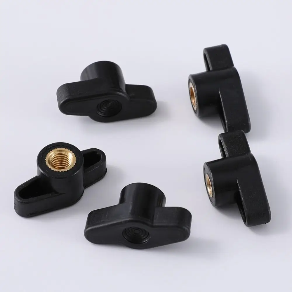 10pcs Practical Hand Tighten Thumb Screw Knobs Easy Grip Through Hole Hand Screw Nuts Anti-slip T Knobs Woodworking Jigs