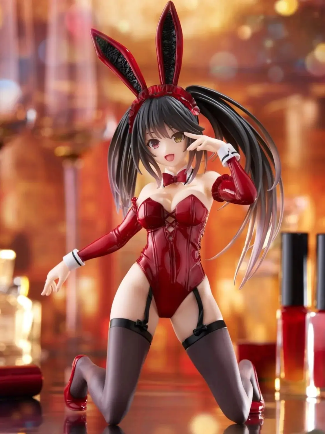 Judai Original Taito Desktop Cute Date A Live Tokisaki Kurumi Bunny Girls DAL PVC Action Figure Model Toys