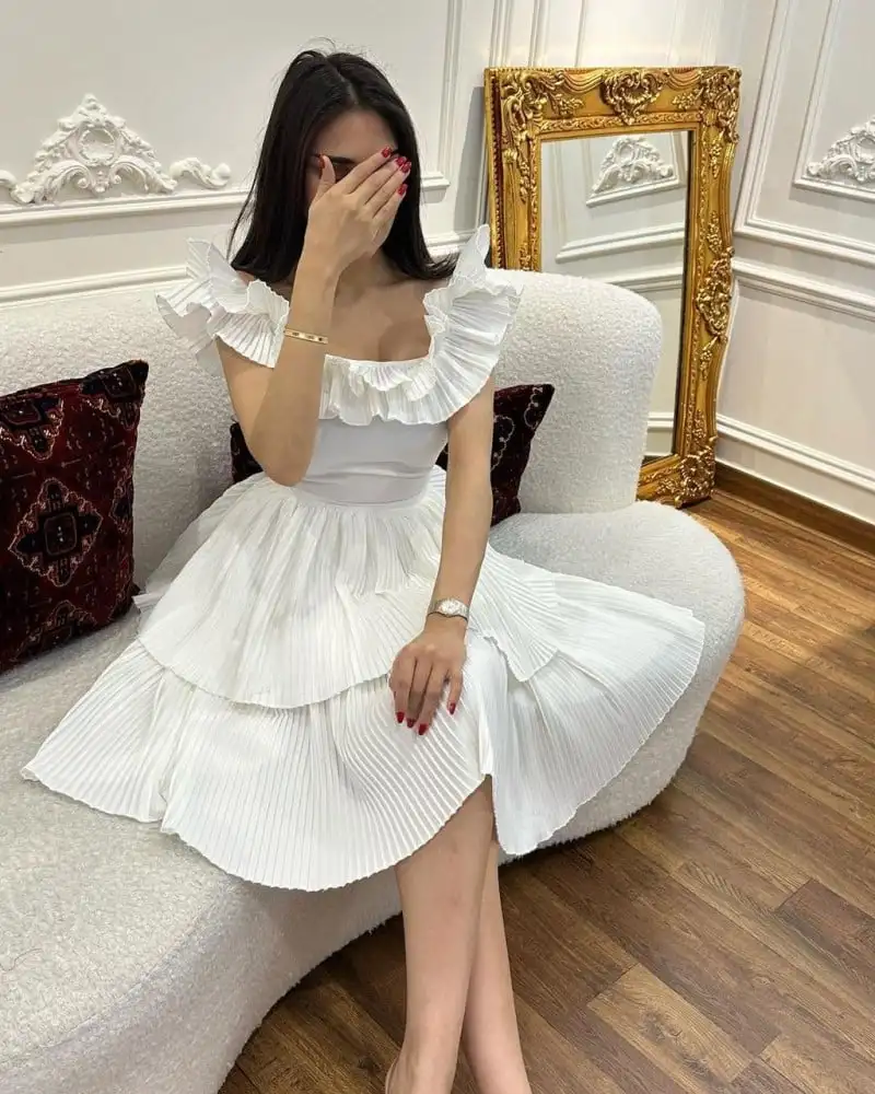 

Ivory Saudi Arabia Women Cocktail Dresses Sleeveless Evening Dresses Women Formal Party Gowns Dresses for Special Events 2024