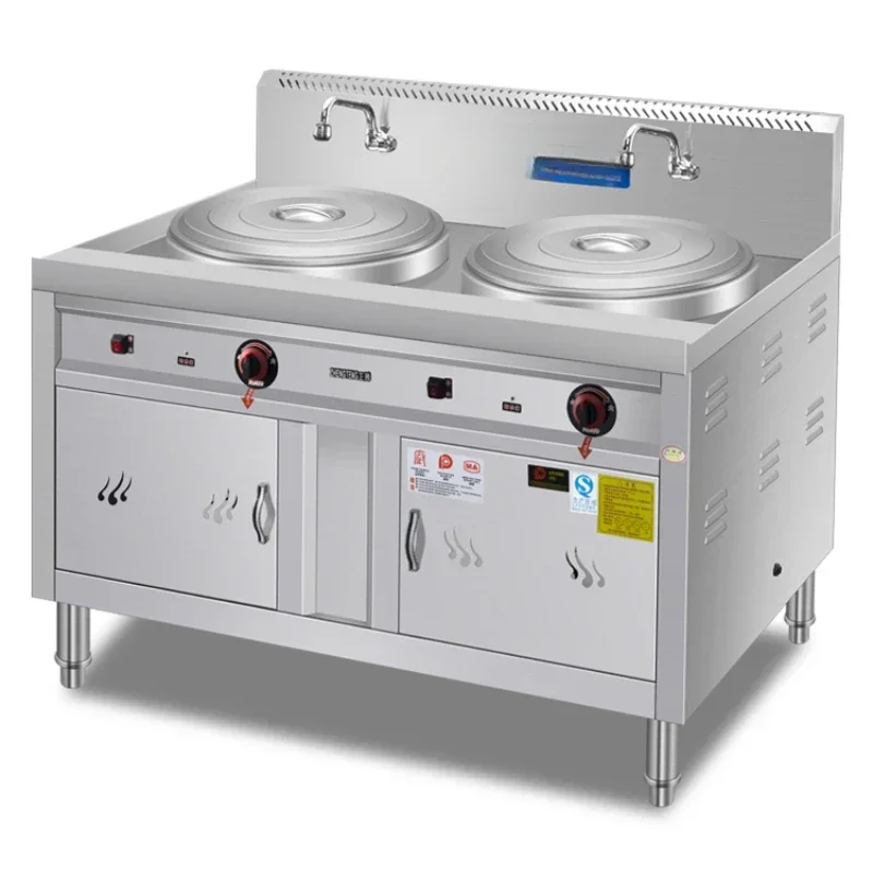 

Double head noodle cooking stove electric heating below dumpling porridge Malatang soup noodle bucket pot