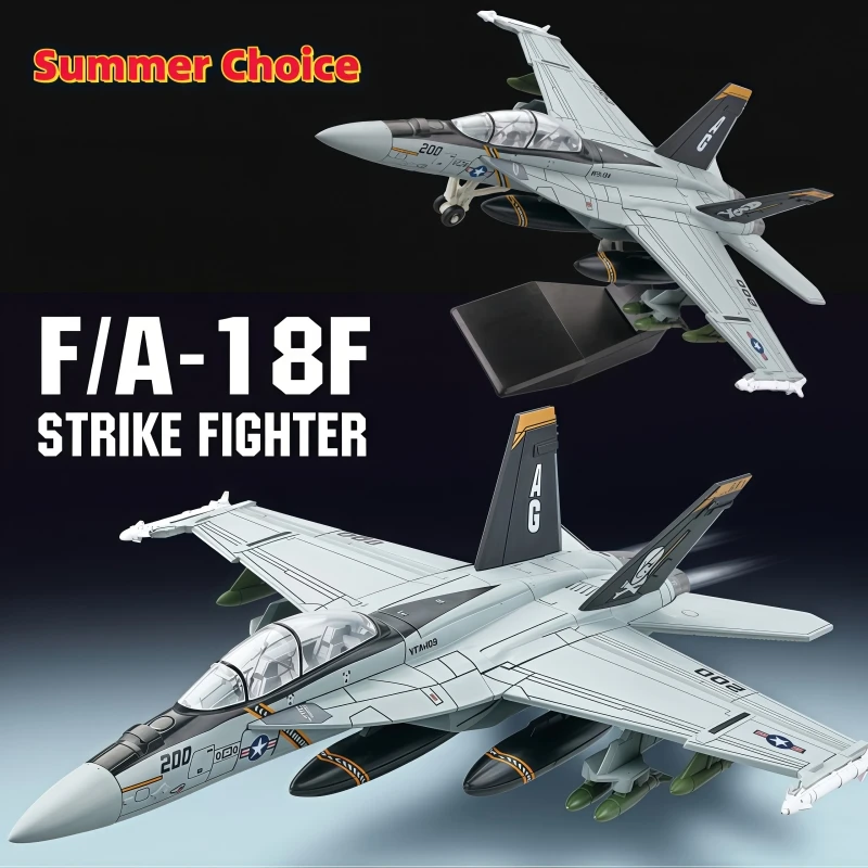 1/72 Scale Creative Military Series F-18 Hornet Strike Fighter Building Blocks F/A-18 Attack Aircraft Model Toys For Xmas Gifts