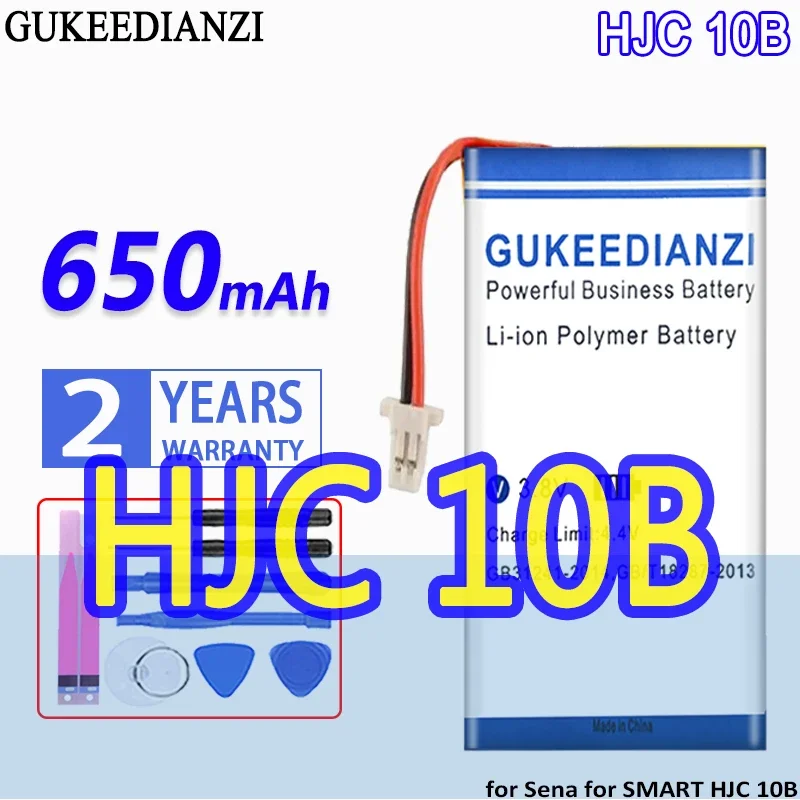 

High Capacity GUKEEDIANZI Battery 650mAh SP70 For Sena for SMART HJC 10B Digital Batteries