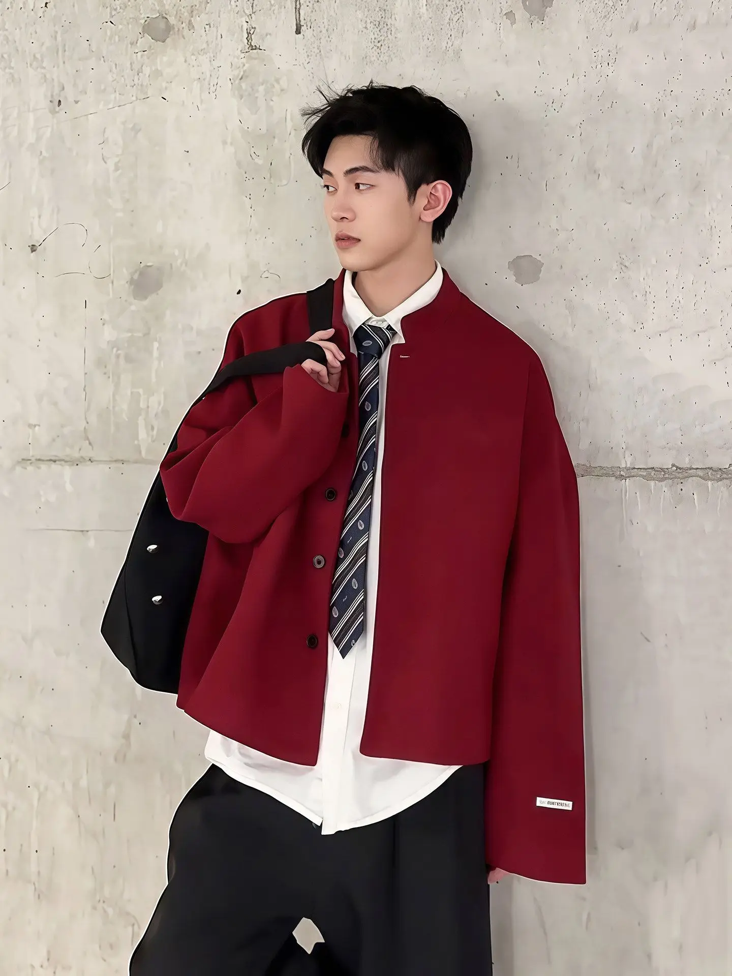 

Wool Blend Jacket Man Brown Mens Silhouette Outline Shape Figure Form Structure Construction Composition Architecture Framework