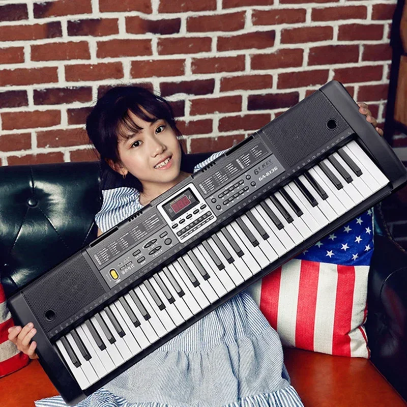 61 Key Electronic Organ Adult Keyboard Beginner Wholesale Electronic Piano Kids Music Piano Teclado Infantil Instruments