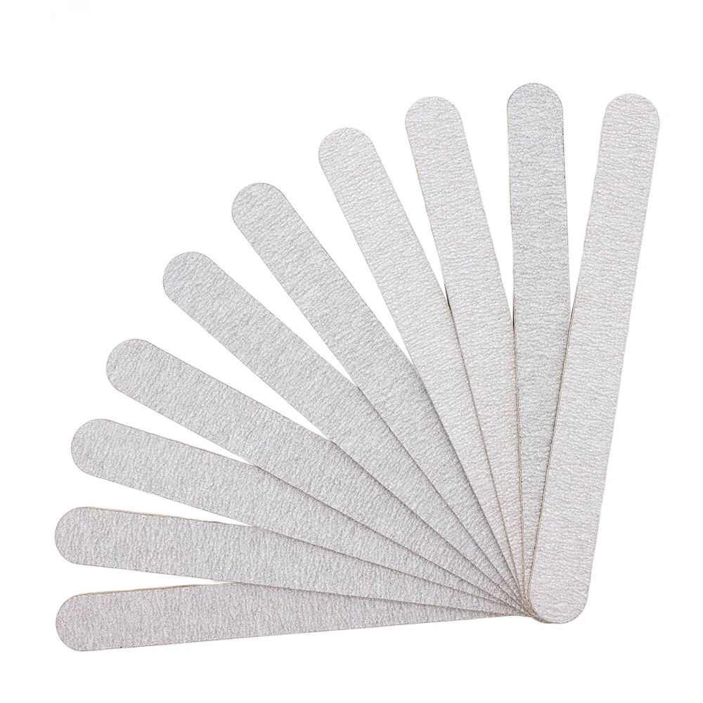 

10pcs/Lot Wooden Nail Files Professional Nail Buffer 180/240 limas manicura Block Grey Gel Polishing Wood Sanding Nail File